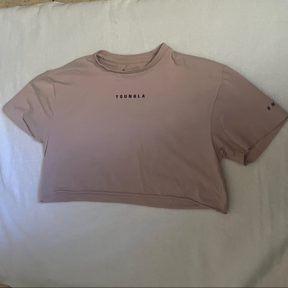 YoungLA Mauve Crop Top
